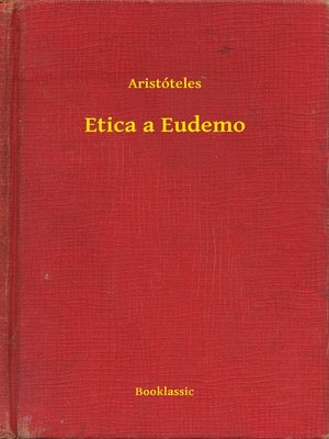 cover image of Etica a Eudemo
